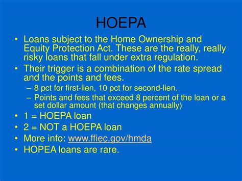 what qualifies as a hoepa loan.